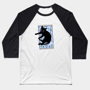 Cat on the rug Baseball T-Shirt